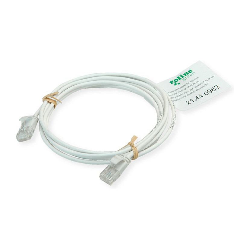Mrežni kabel ROLINE GREEN UTP Cat.6A (1m, LSOH, slim, žuti)-1