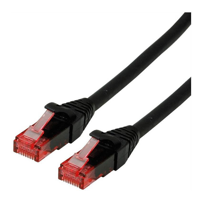 Mrežni kabel ROLINE Cat.6 UTP (3m, LSOH, Component Level, crni)-0