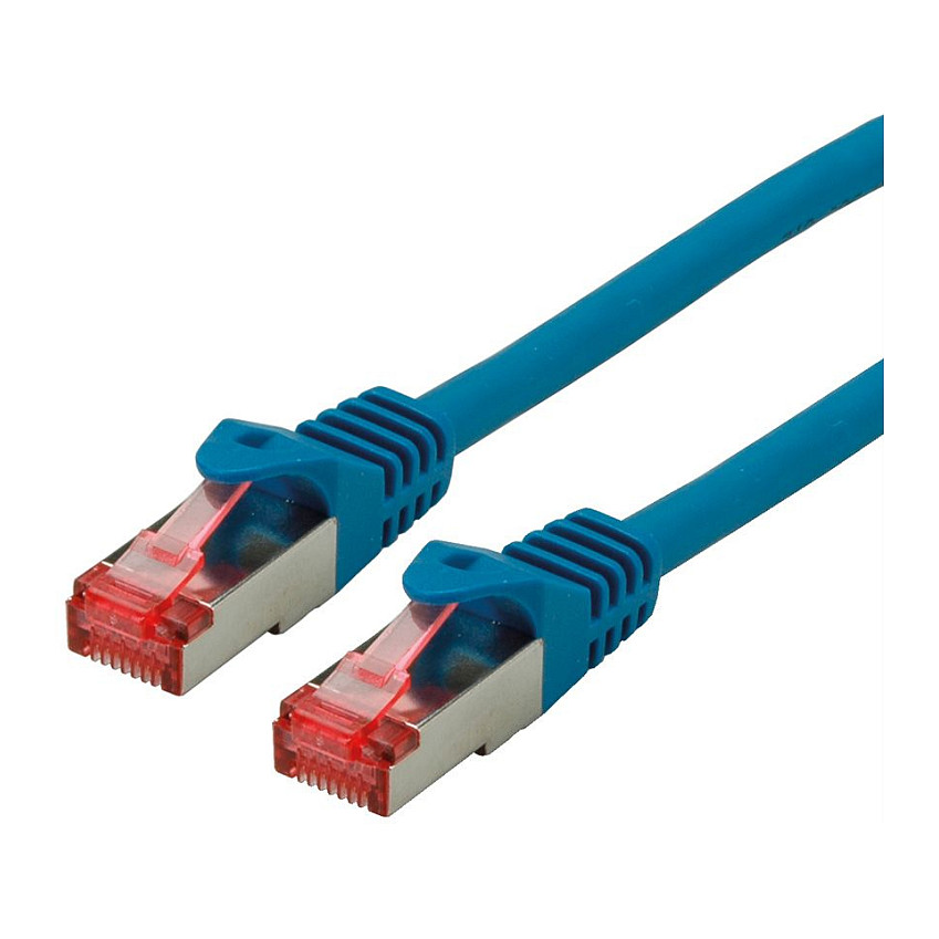 Mrežni kabel ROLINE Cat.6 S/FTP (PiMF), 0.5m, LSOH, Plavi