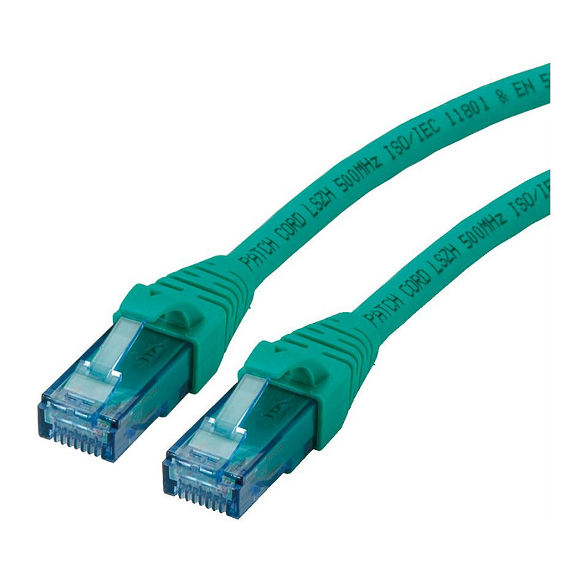 Mrežni kabel ROLINE Cat.6A UTP (RJ45, 15m, LSOH, zeleni)-0