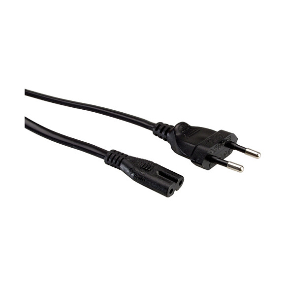 Kabel za napajanje ROLINE Euro utikač na C7 (1.8m, crni)-0