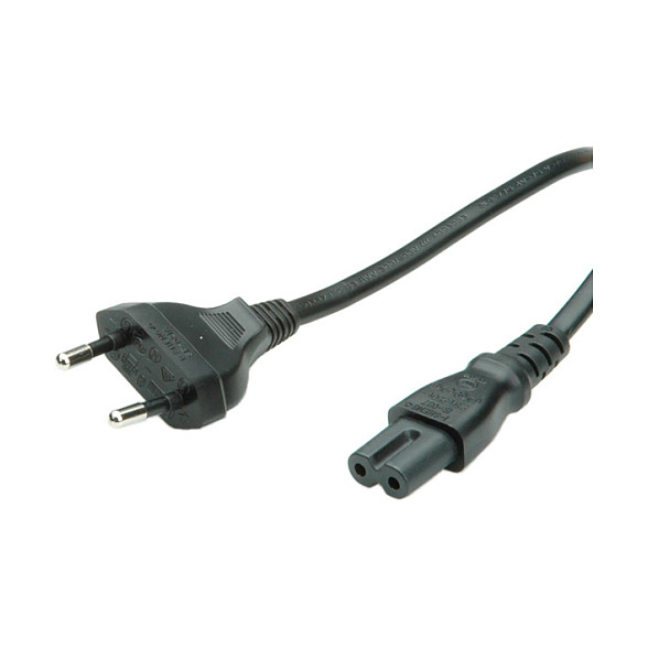 Kabel za napajanje ROLINE Euro utikač na C7 (1.8m, crni)-1