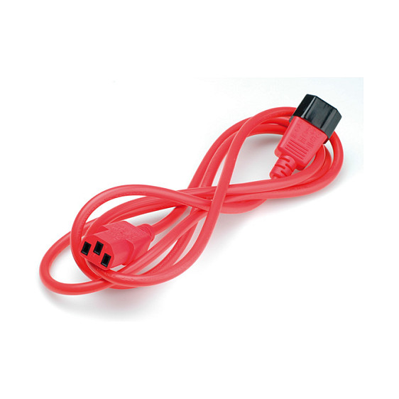 Strujni kabel ROLINE C14 na C13 (1.8m, crveni)-1