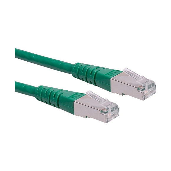 Mrežni kabel ROLINE Cat.6 S/FTP (PiMF), 0.3m, Zeleni