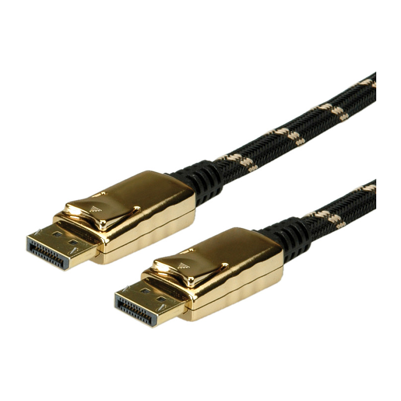 DisplayPort kabel ROLINE GOLD v1.4 (DP-DP, 8K@60Hz, 7.5m)-0