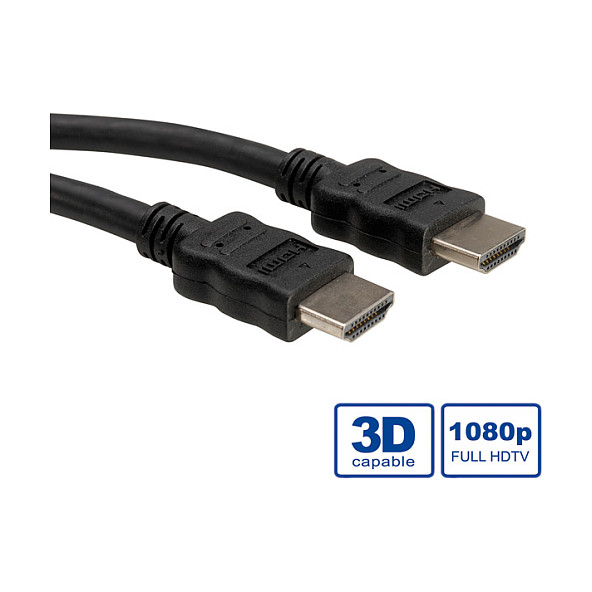 HDMI kabel ROLINE High Speed with Ethernet LSOH (7.5m, 4K, ARC)-0