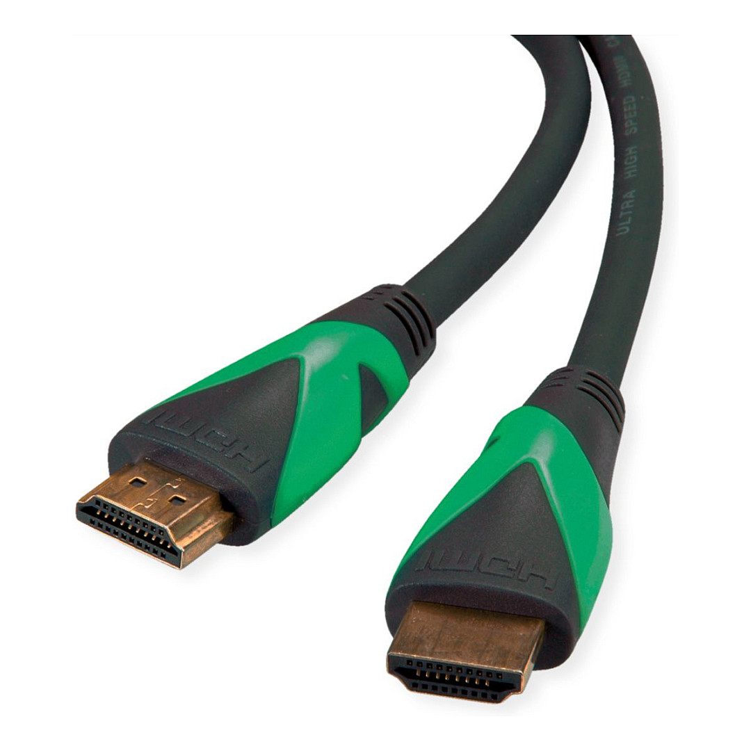 HDMI kabel ROLINE GREEN ATC 8K Ultra HD (1m, 8K@60Hz, 48 Gbit/s, s Ethernetom)