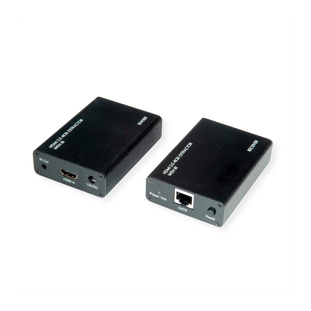 HDMI Extender ROLINE preko Cat.6A kabela (4K@60Hz, 30m, PoC, HDR)