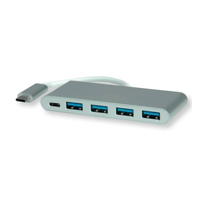 USB Hub ROLINE 4-portni USB 3.2 Gen 1 (4x USB-A, USB-C PD 100W)