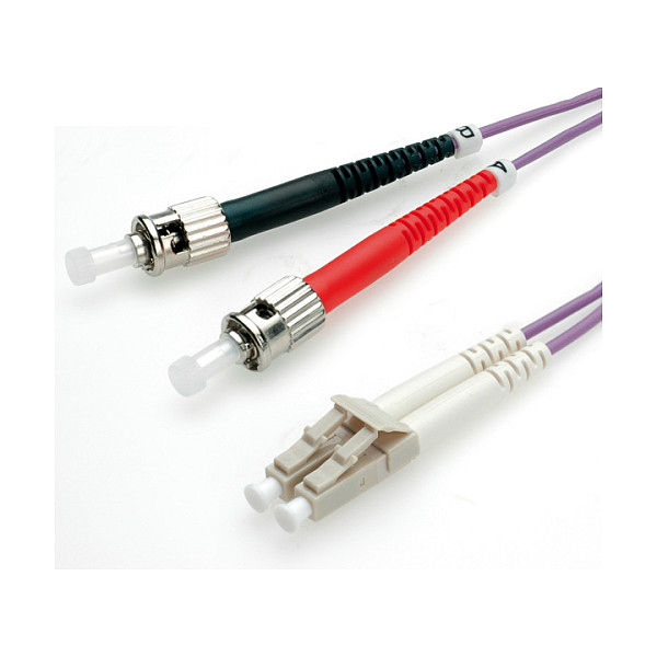 Optički kabel ROLINE OM4 LC/ST 10m (50/125µm, Duplex, LSOH)-0