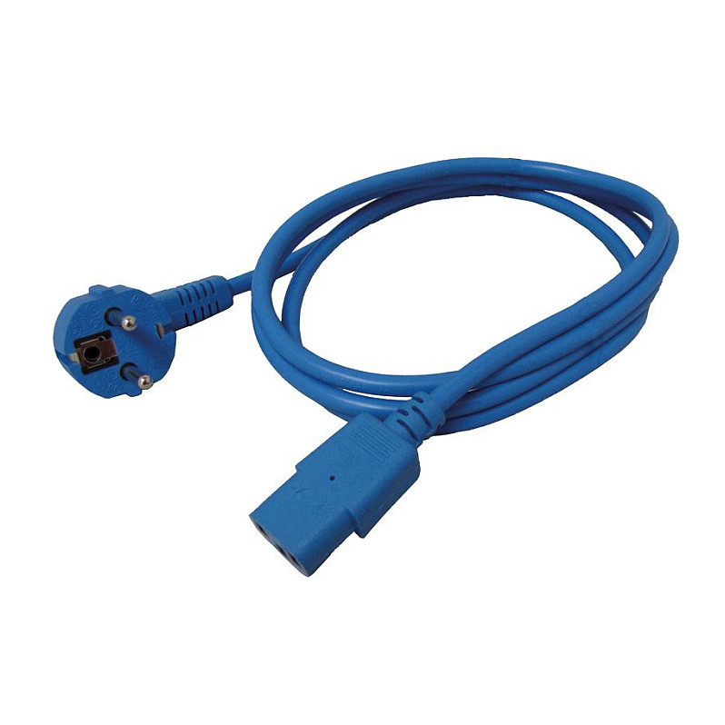 Strujni kabel ROLINE Schuko na IEC 320 C13 (1.8m, plavi)-0
