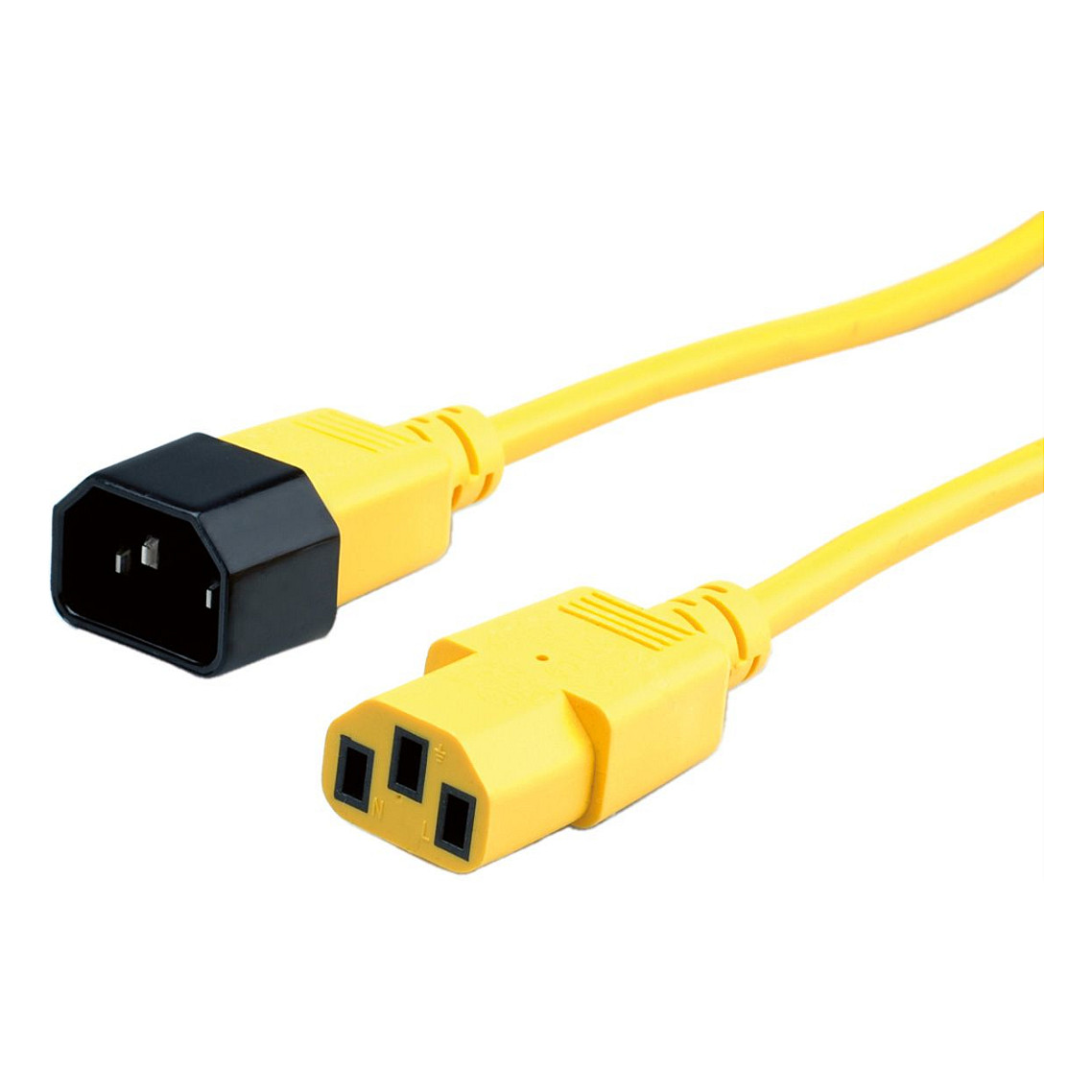Kabel za napajanje ROLINE C14 na C13 (0.8m, žuti)