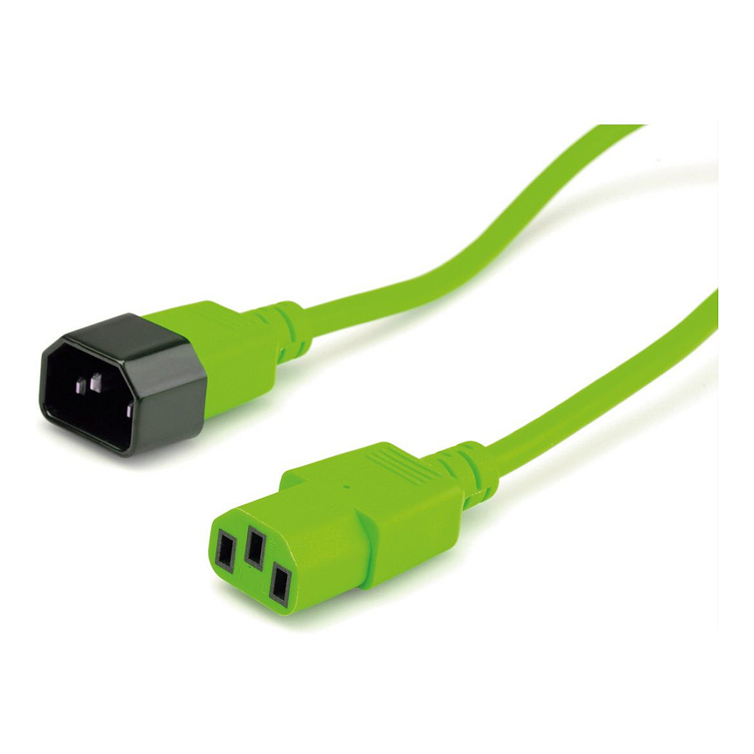 Strujni kabel ROLINE C14 na C13 (0.8m, zeleni)