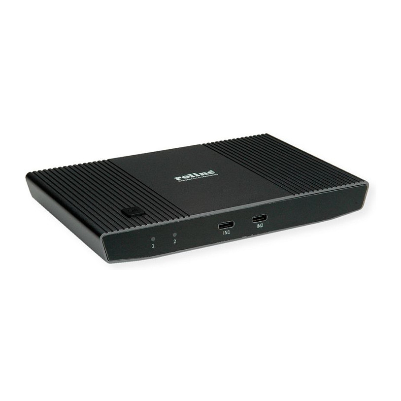 KVM Switch ROLINE 14.01.3360 (1 korisnik - 2 mobilna uređaja, HDMI 4K, USB)-0