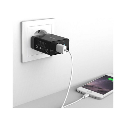 Auto punjač ANKER PowerDrive 2 (24W, 2x USB-A, PowerIQ)-3