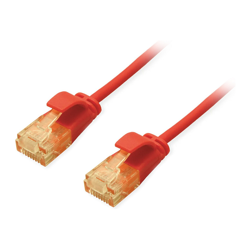 Mrežni kabel EQUIP Cat6A U/UTP SlimFlex (0.5m, LSZH, crveni)-1