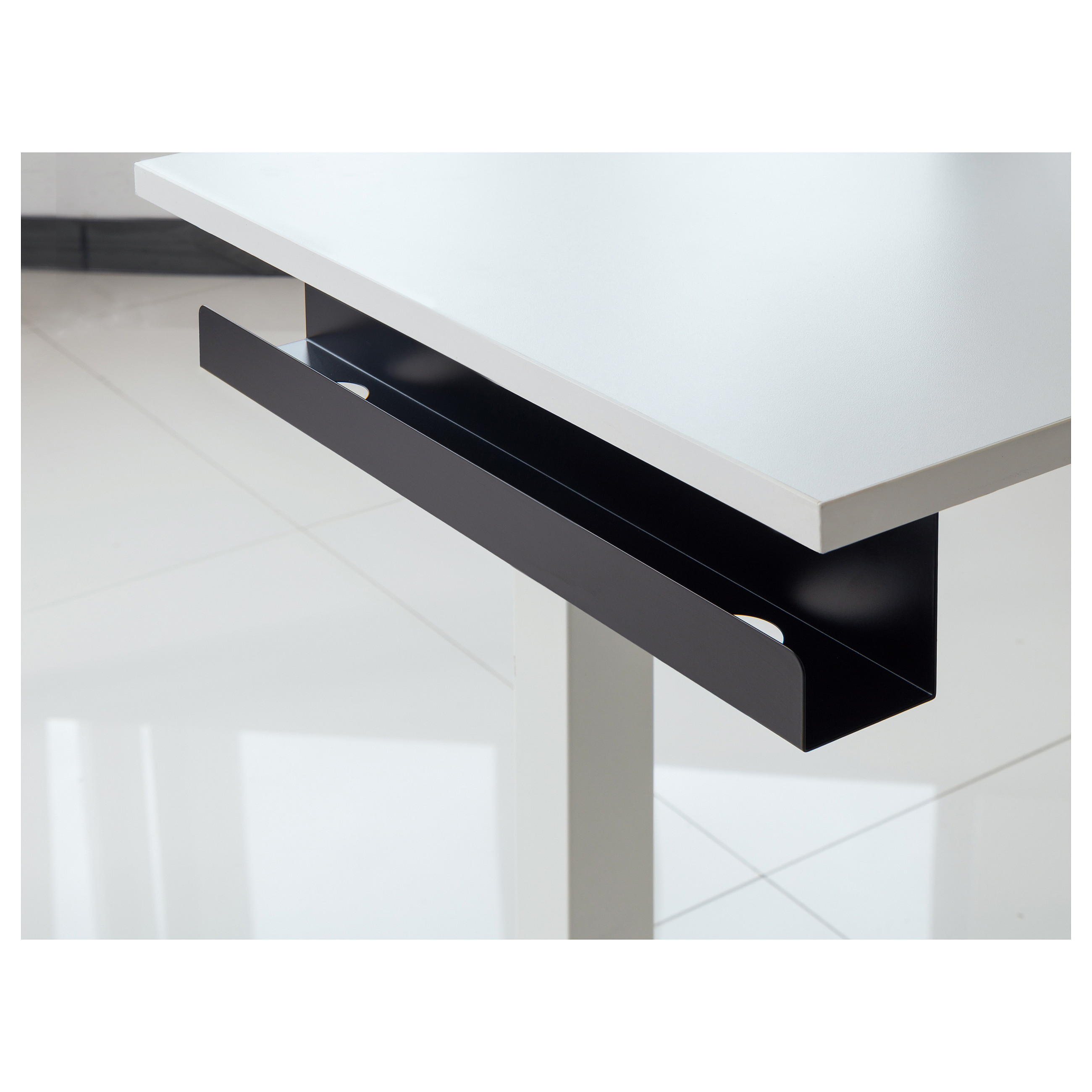 Organizator kabela EQUIP 128950 Lite (Podstolna montaža, 50 cm, čelik, crni)-2