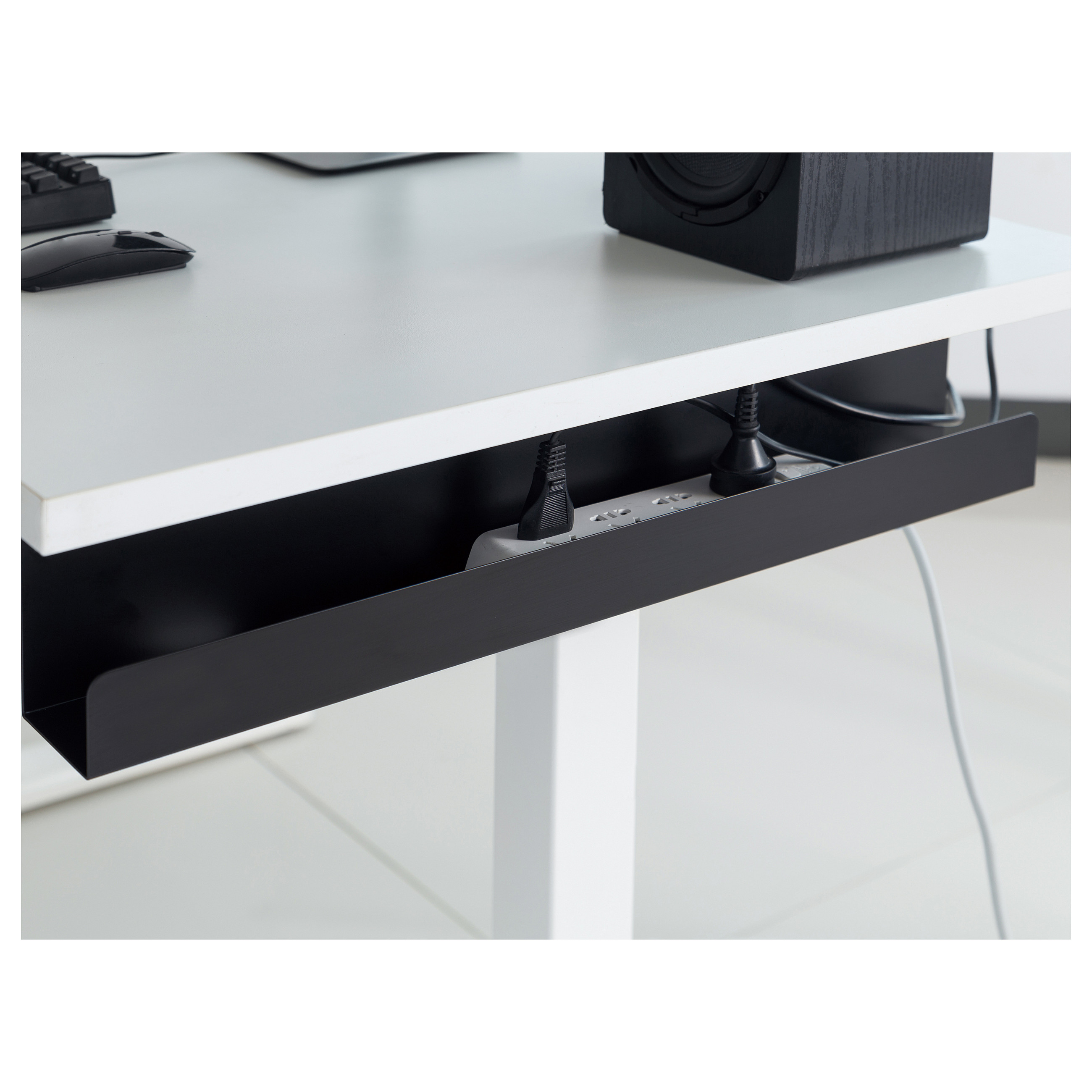 Organizator kabela EQUIP 128950 Lite (Podstolna montaža, 50 cm, čelik, crni)-11