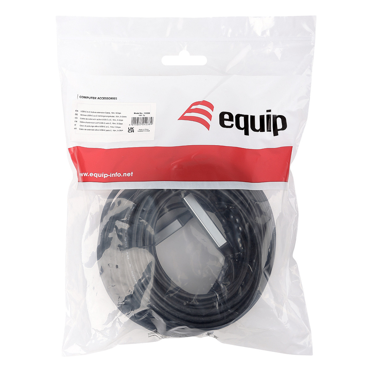 USB-C kabel EQUIP 128993 aktivni produžni 15m (USB 3.2 Gen 1, 5 Gbps, 60W PD)-7