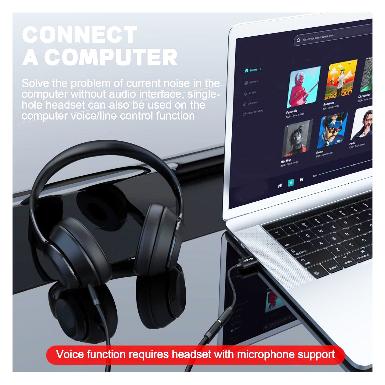 USB-A audio adapter EQUIP 133491 (USB-A na 3.5mm, DAC, 0.15m)-6