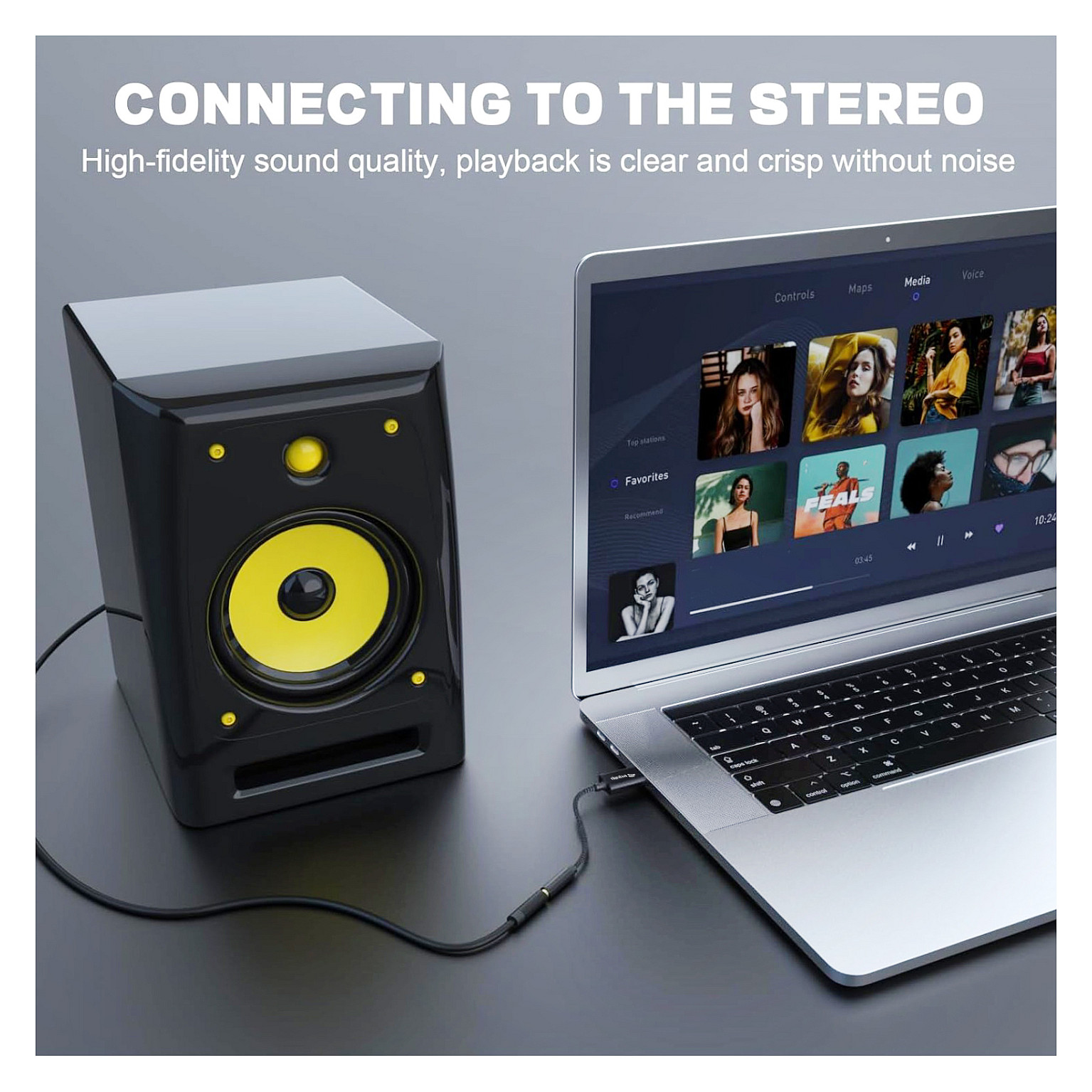 USB-A audio adapter EQUIP 133491 (USB-A na 3.5mm, DAC, 0.15m)-7