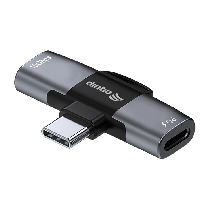 Adapter EQUIP 133496 USB-C na 2x USB-C (10Gbps, PD 100W)-0
