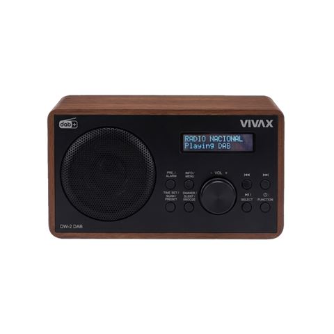 Radio prijemnik VIVAX DW-2 DAB+ (Bluetooth, FM, Alarm, Walnut)-0