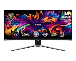 Gaming Monitor MSI MPG 341CQPX QD-OLED (34" UWQHD, 240Hz, 0.03ms, zakrivljeni)
