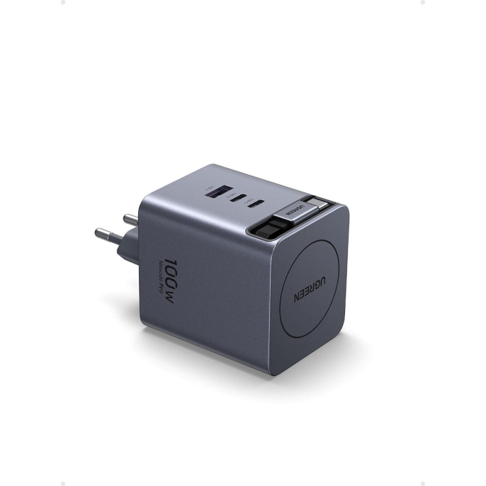 Punjač UGREEN Nexode 65828 100W GaN s uvlačivim USB-C kabelom-2