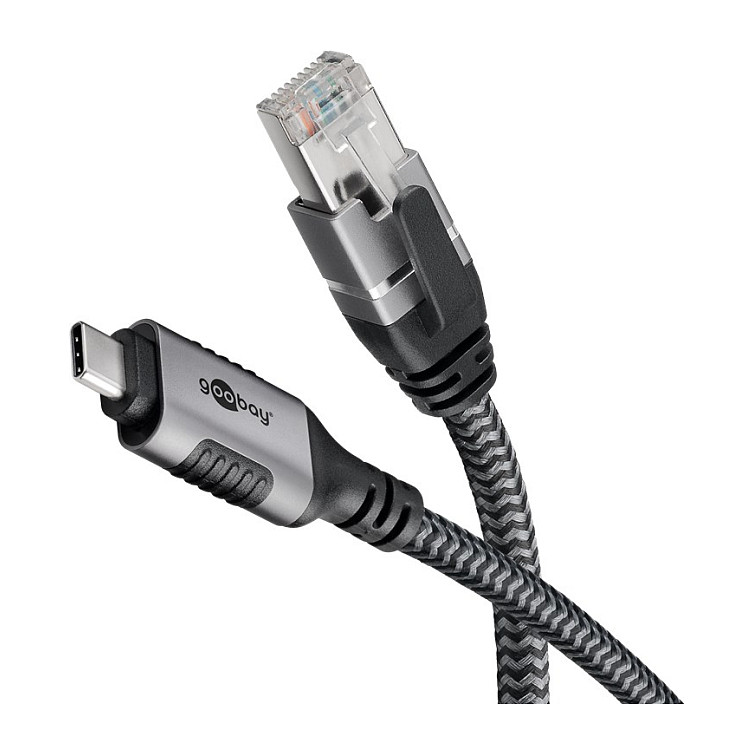 USB-C na mrežni kabel GOOBAY 3.1 na RJ45 (3m, Gigabit Ethernet, 1000 Mbit/s)-0