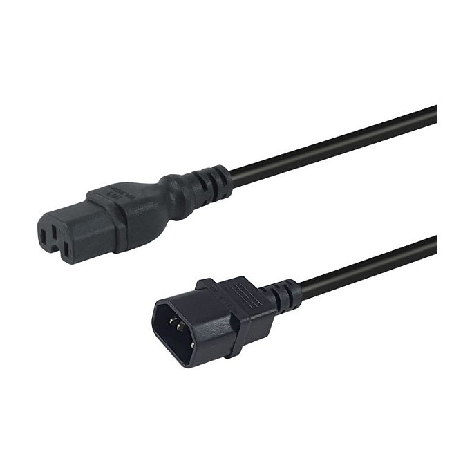 Kabel za napajanje EQUIP 111952 (C14 na C15, 1.8m, crni)-0