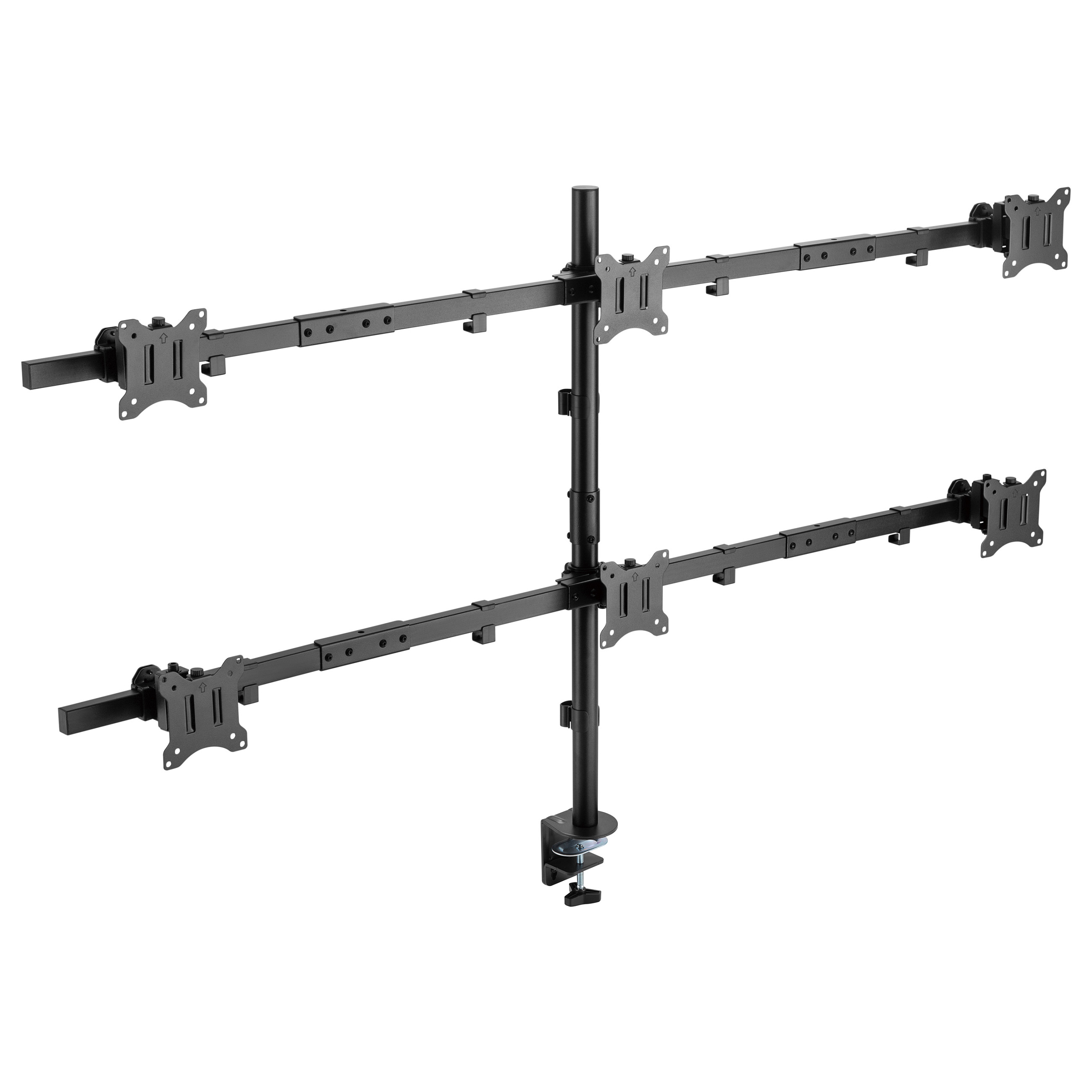 Stolni nosač za 6 monitora EQUIP 650611 (17"-32", do 7 kg po monitoru, VESA)-3