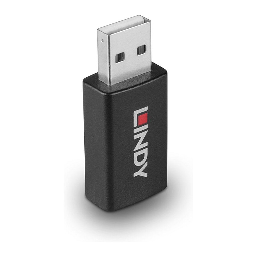 USB adapter LINDY 2.0 Type A Data Blocker (sprječava prijenos podataka, podržava brzo punjenje BC 1.2)-0