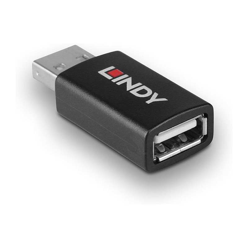 USB adapter LINDY 2.0 Type A Data Blocker (sprječava prijenos podataka, podržava brzo punjenje BC 1.2)-1