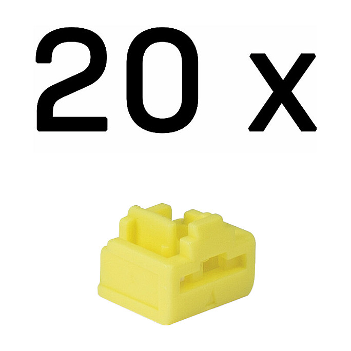 Sigurnosna brava za mrežni priključak LINDY RJ45 Port Blocker (žuta, 10 kom + 1 ključ)-0