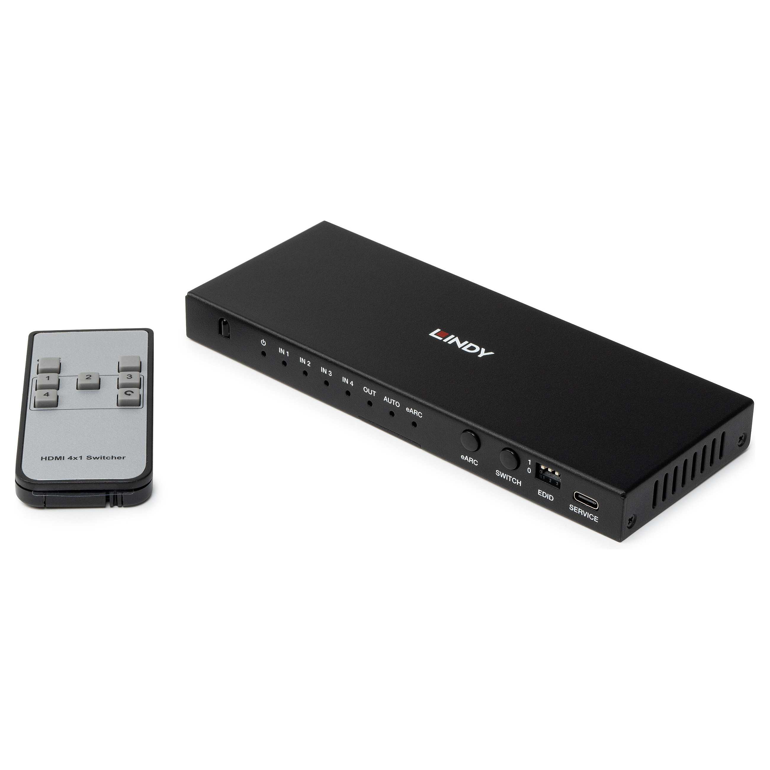HDMI Switch LINDY 4-portni 8K60 (4x1, HDMI 2.1, 4K@120Hz, eARC, VRR, ALLM)-0