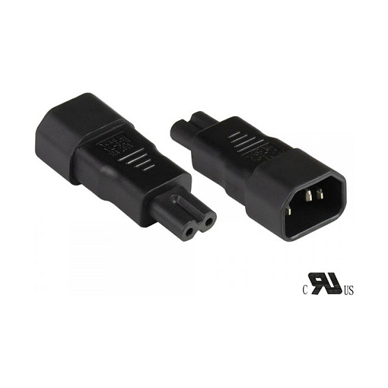 Strujni adapter GOODCONNECTIONS C14 na C7, crni-0
