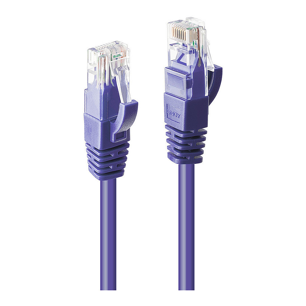 Mrežni kabel LINDY Cat.6 U/UTP (2m, LS0H, Violetni)-0