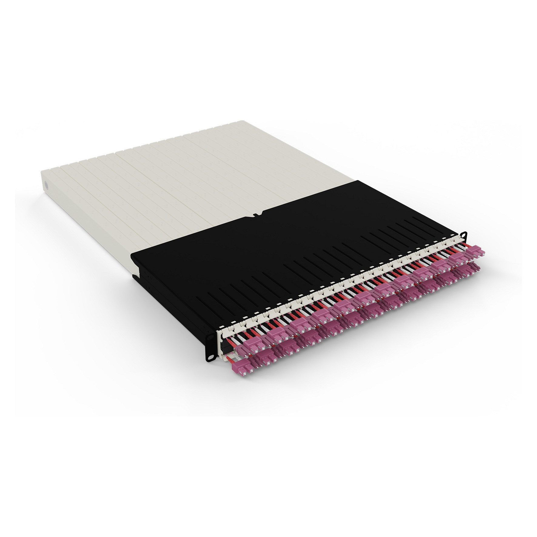 Sustav za upravljanje mrežnim kabelima PATCHBOX Plus+ Fiber Optic (1U, 24x OM4 LC-SC, 1.8m)-0