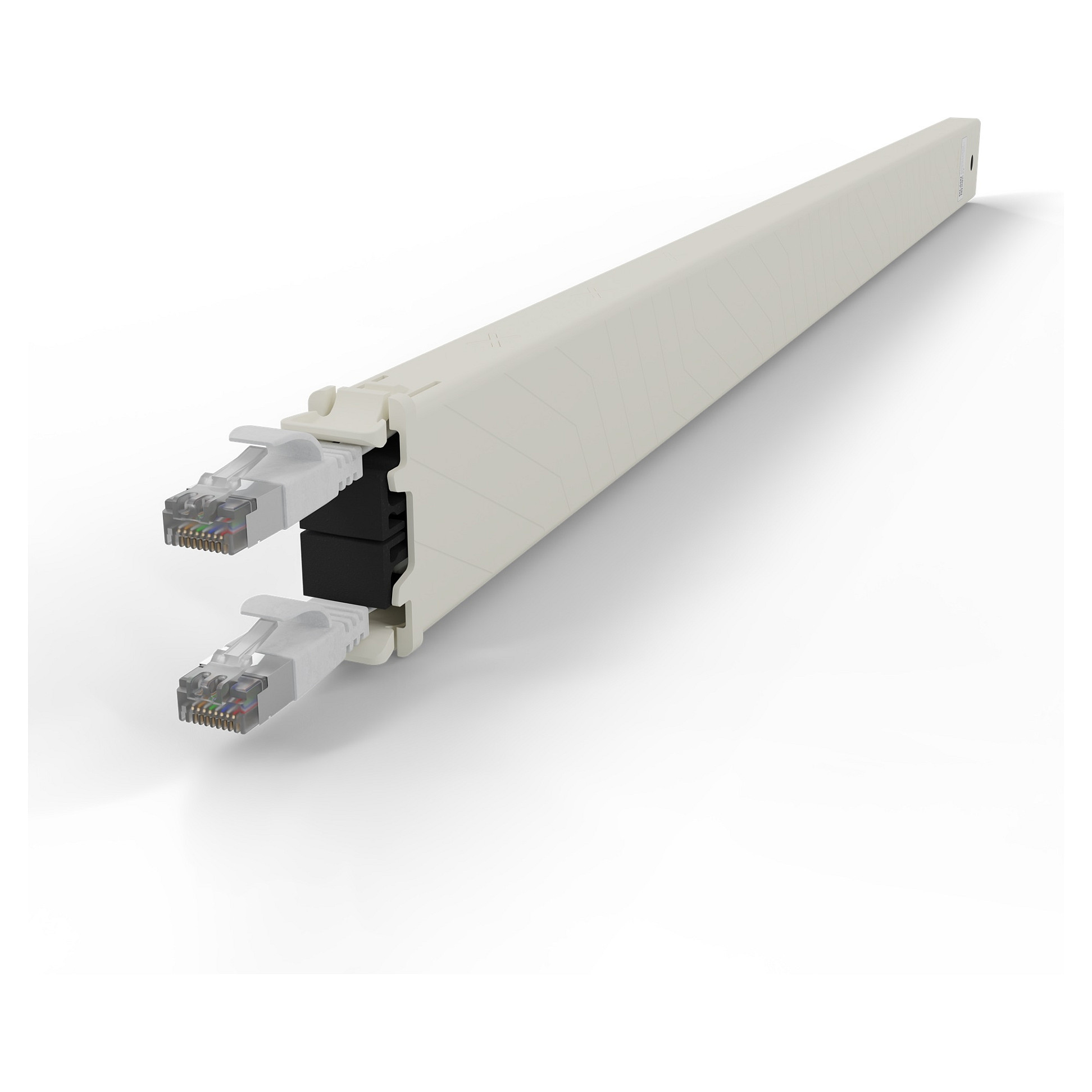 Kaseta s mrežnim kabelom PATCHBOX Plus+ Cat.6a U/FTP (1.8m, PoE, bijela)-4