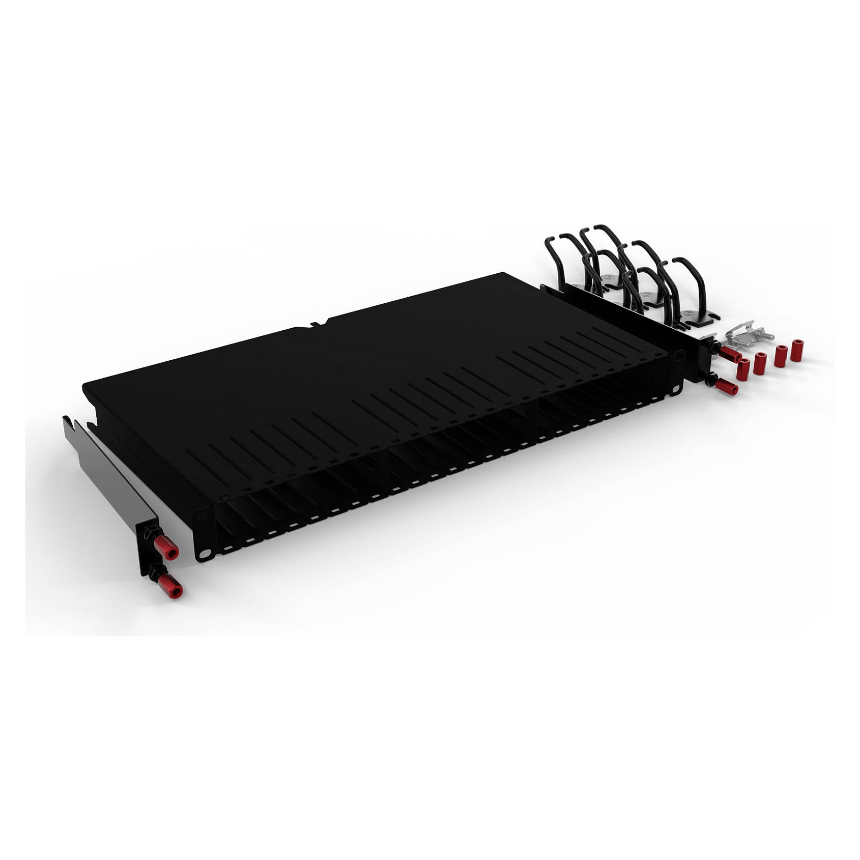 Patch panel okvir PATCHBOX Plus+ (1U, za 24 kasete, crni)-0