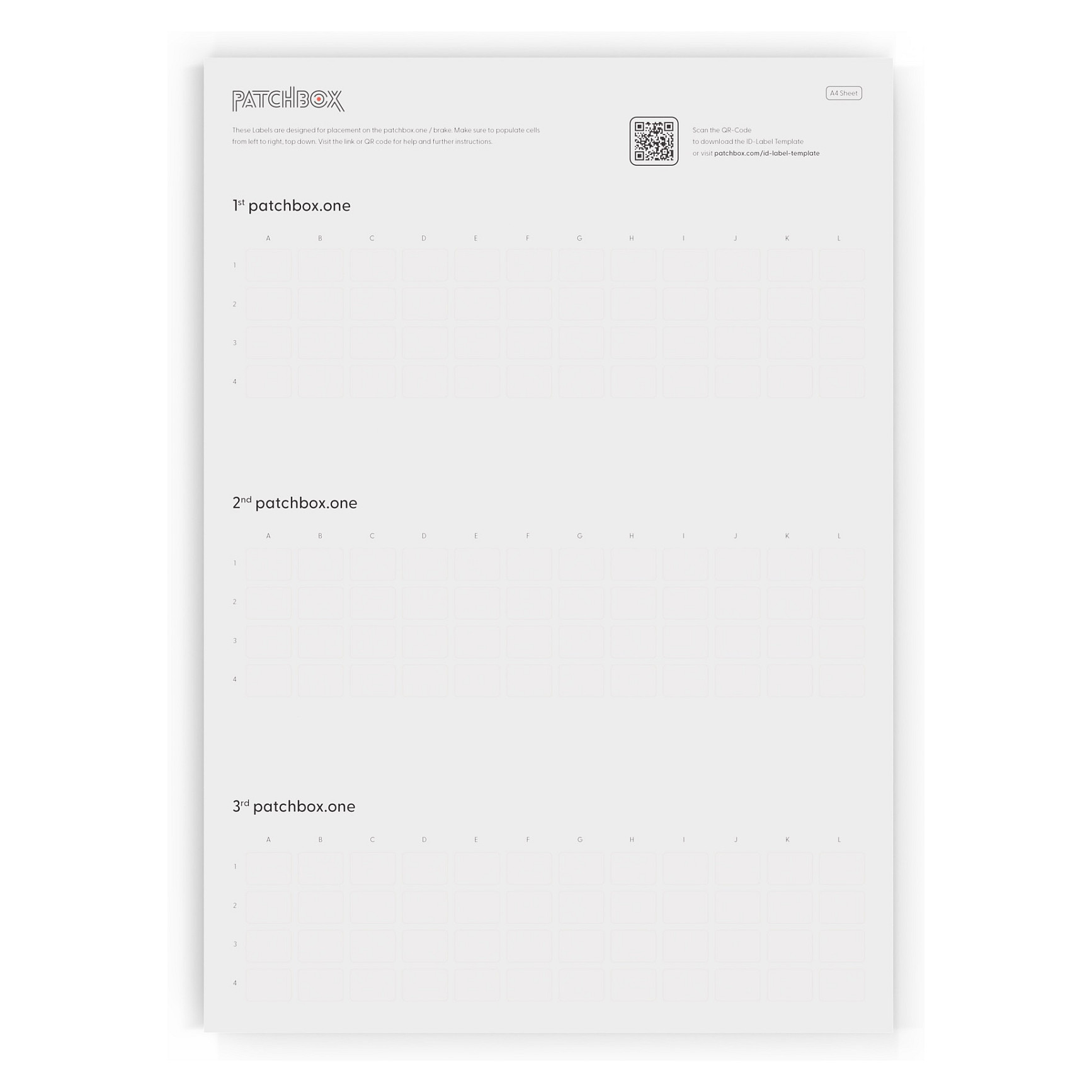 Set za označavanje mrežnih kabela PATCHBOX ID Labels (96 komada)-0