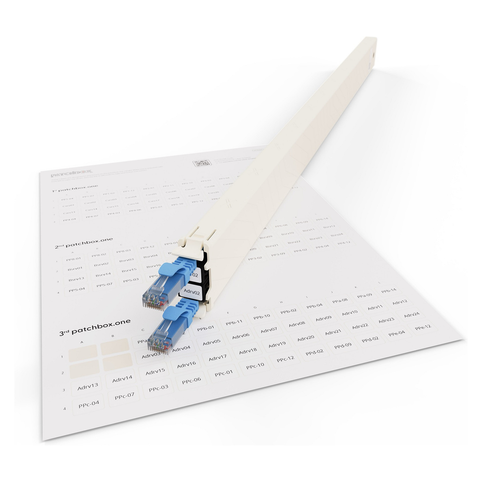 Set za označavanje mrežnih kabela PATCHBOX ID Labels (96 komada)-4