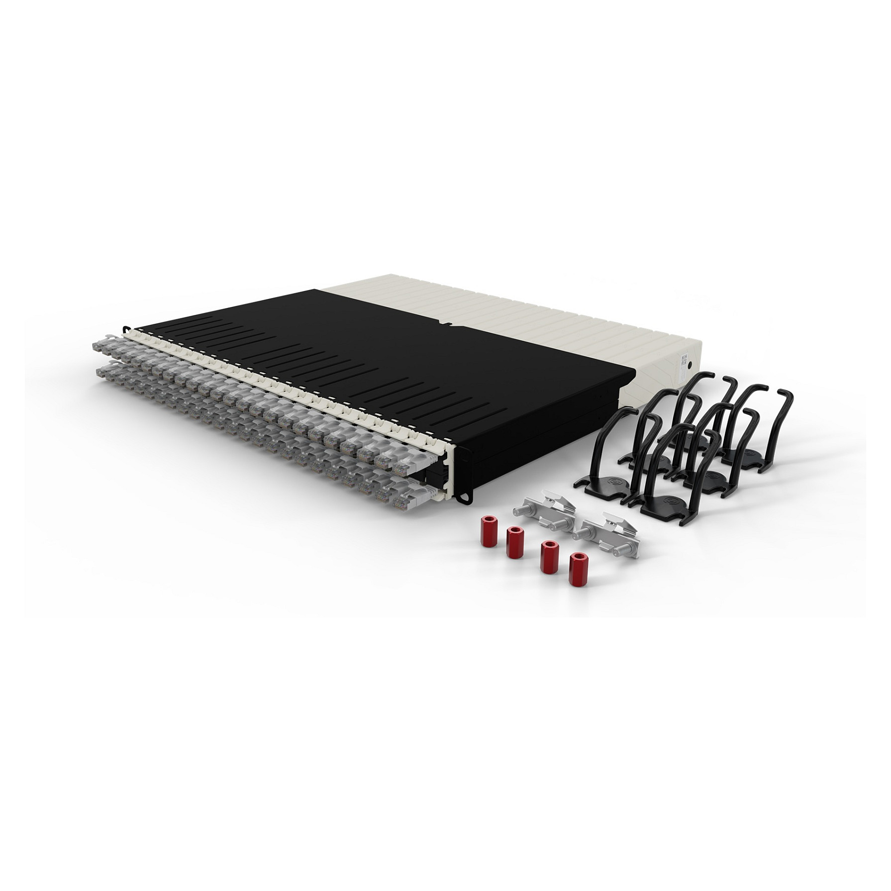 Sustav za organizaciju kabela PATCHBOX Plus+ STP (1U, 24x Cat.6a, 0.8m, sivi)-4