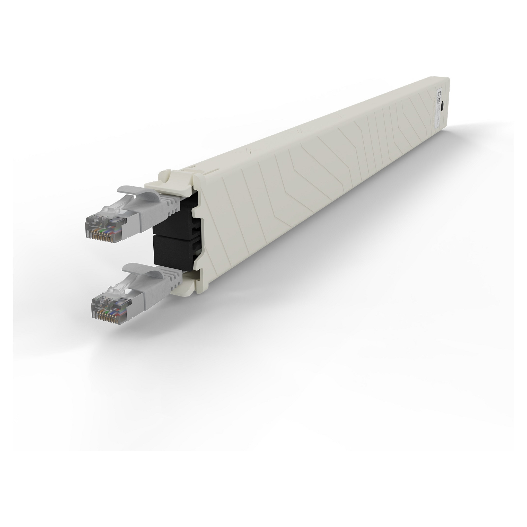 Patch panel kaseta PATCHBOX Plus+ Cat.6a U/FTP (0.8m, za 8RU, siva)-4
