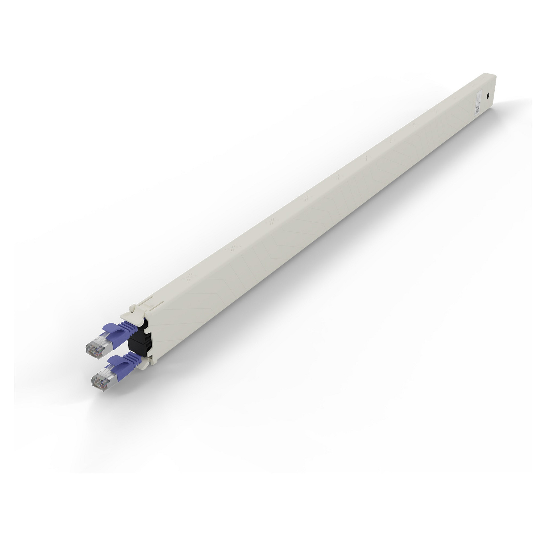 Patch panel kaseta PATCHBOX Plus+ (Cat.6a U/FTP, 1.8m, PoE, ljubičasta)-2