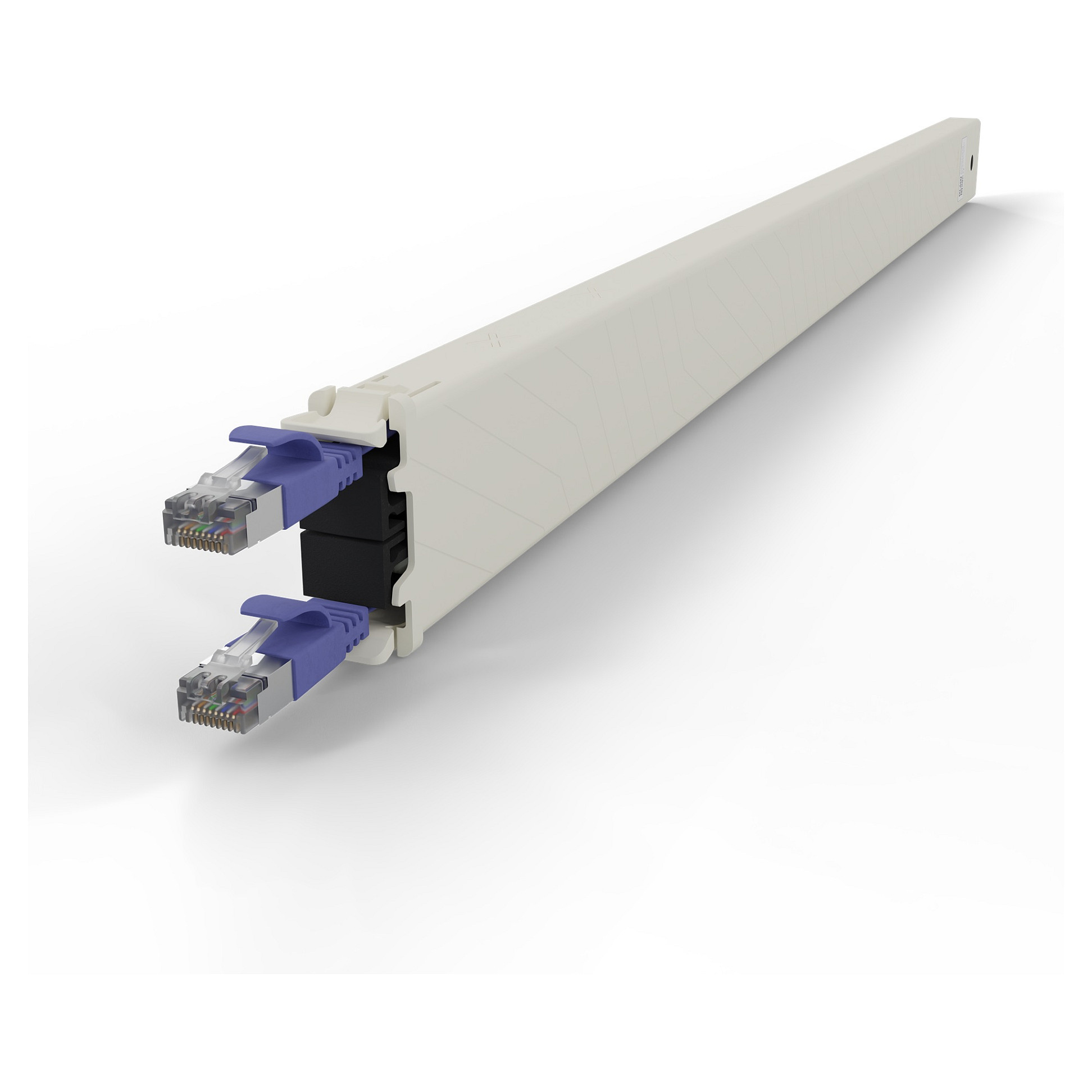 Patch panel kaseta PATCHBOX Plus+ (Cat.6a U/FTP, 1.8m, PoE, ljubičasta)-4