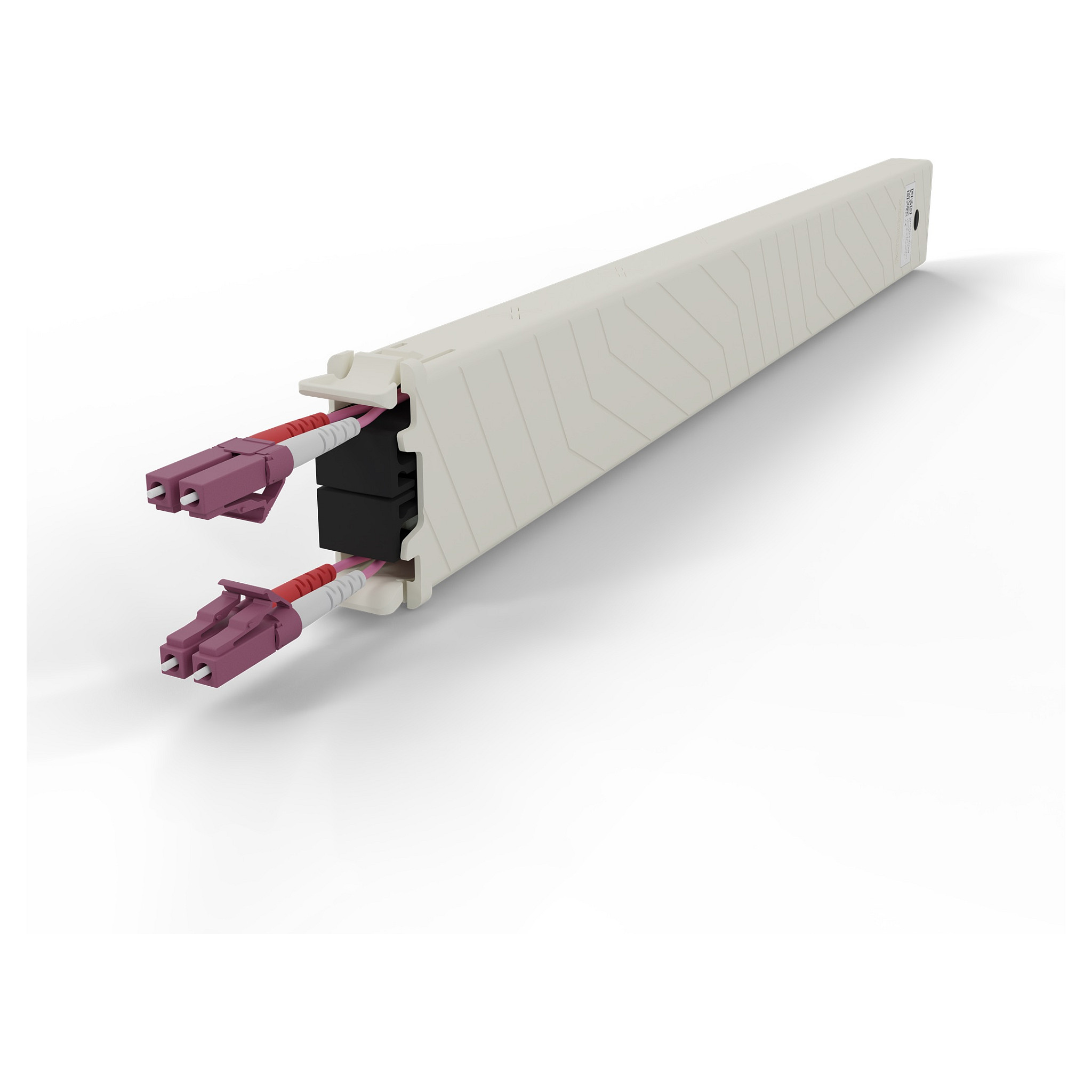 Patch kazeta PATCHBOX Plus+ Fiber Optic (0.8m, OM4, LC-LC Duplex, Erika Violet)-4