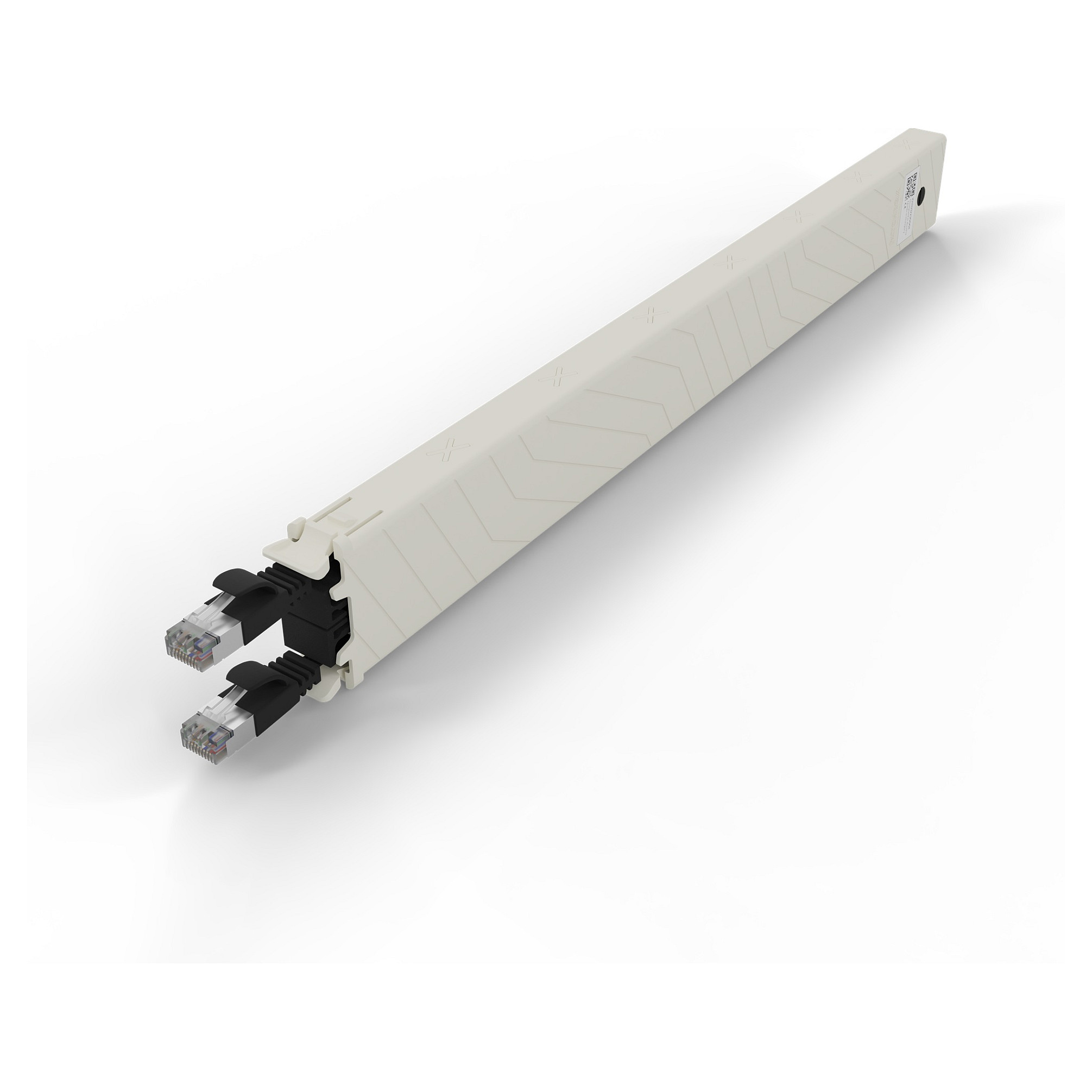 Patch panel kaseta PATCHBOX Cat. 6a U/FTP 0.8m (PoE++, 10 Gbit/s, crna)-2