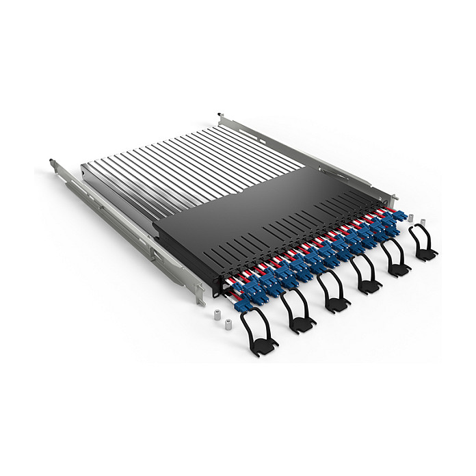 Sustav za upravljanje kabelima PATCHBOX Plus+ OS2 (1U, 19", LC-SC, 1.8m)-0